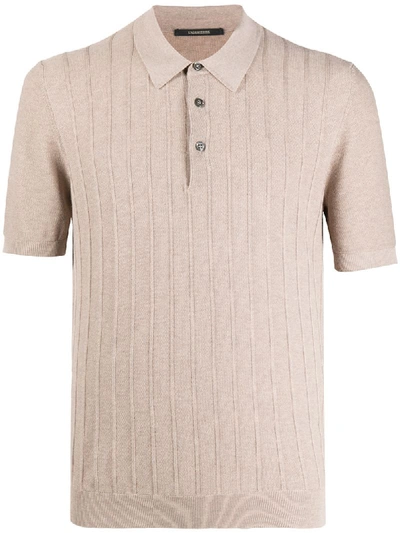 Shop Tagliatore Noah Polo Shirt In Neutrals