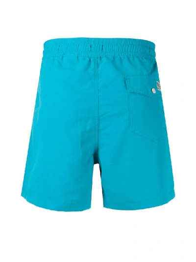 Shop Polo Ralph Lauren Embroidered Logo Track Shorts In Blue