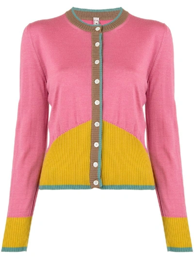 Shop Antonio Marras Fitted Knit Cardigan In Pink