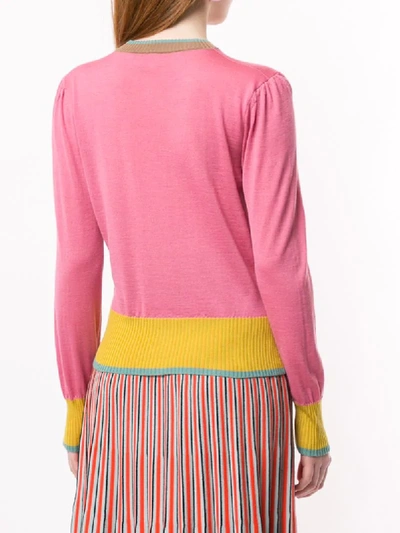 Shop Antonio Marras Fitted Knit Cardigan In Pink
