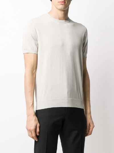 Suite 191 Fine-knit T-shirt In Neutrals