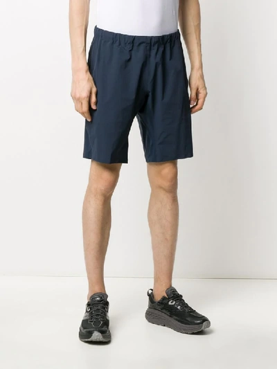 Shop Veilance Track Shorts In Blue
