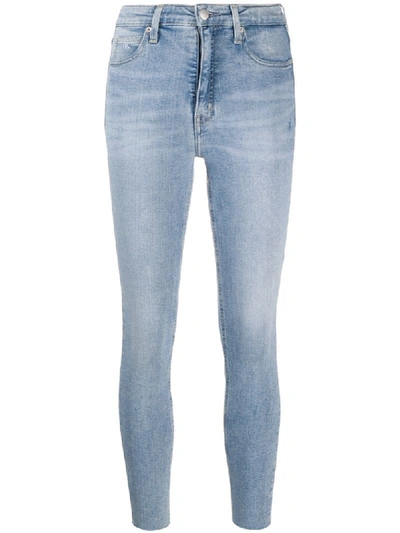 Shop Calvin Klein Jeans Est.1978 High-rise Skinny Jeans In Blue