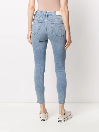 Shop Calvin Klein Jeans Est.1978 High-rise Skinny Jeans In Blue