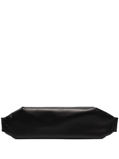 Shop Jil Sander Black Small Padded Leather Belt Bag