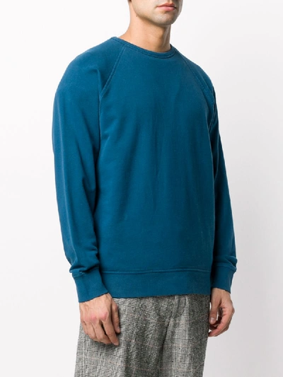 Shop Ymc You Must Create Crew Neck Sweatshirt In Blue