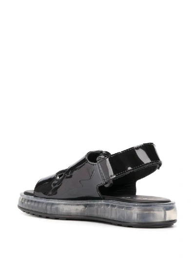 Shop Joshua Sanders Air Touch-strap Sandals In Black