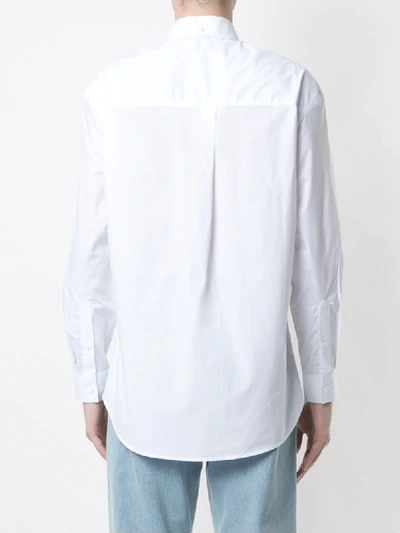 Shop Egrey Pleated Shirt In White