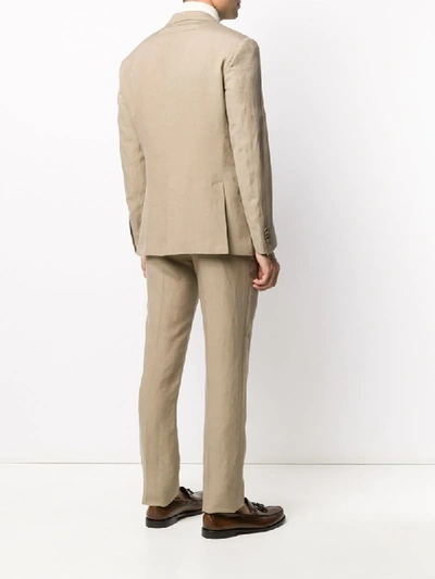 Shop Corneliani Single Breasted Suit In Neutrals