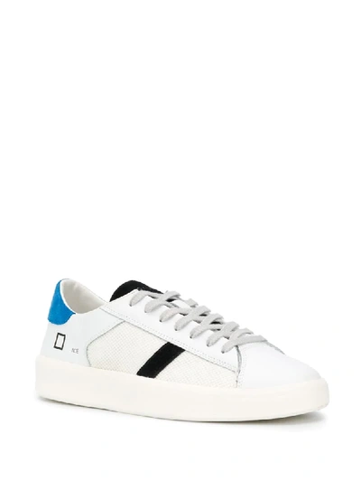 Shop Date Contrast Panel Mesh Detail Sneakers In White