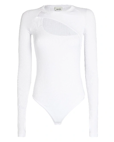 Shop Alix Nyc Summit Cut-out Bodysuit In White