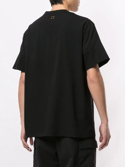 Shop Wooyoungmi Zipped Pocket Crew Neck T-shirt In Black