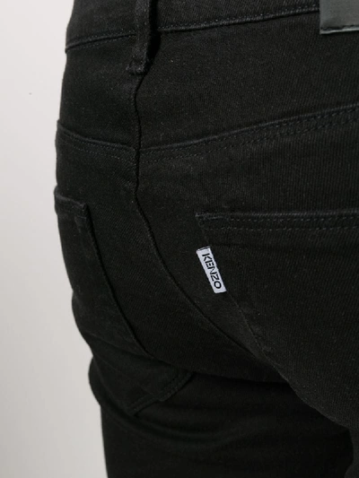 Shop Kenzo Denim Bootcut Jeans In Black