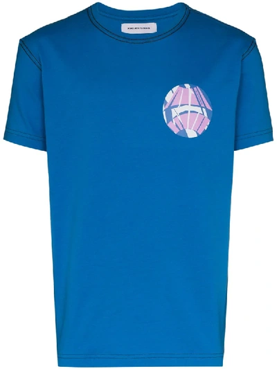 Shop Kiko Kostadinov Tulcea Graph Print T-shirt In Blue
