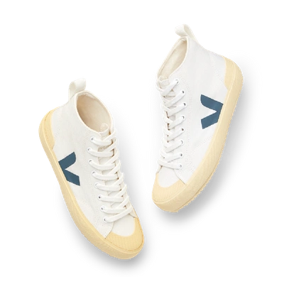 Shop Veja Nova High-top Sneakers In White California Butter Sole