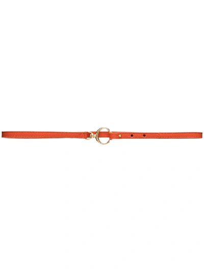 Shop Chloé C Buckle Belt In Orange