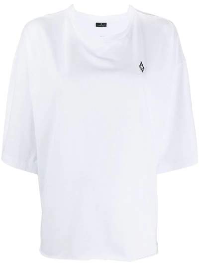 Marcelo Burlon County Of Milan Oversized Flower Print T-shirt In White