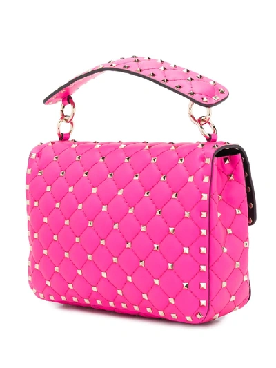 Shop Valentino Rockstud Spike Crossbody Bag In Pink