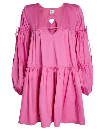Shop Aje Allégro Gathered Tent Dress In Pink