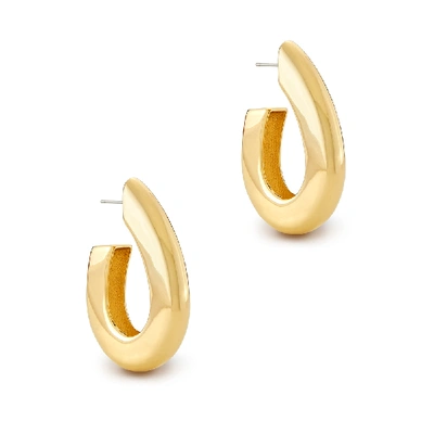 Shop Dorsey Emery Earrings In Gold Plated