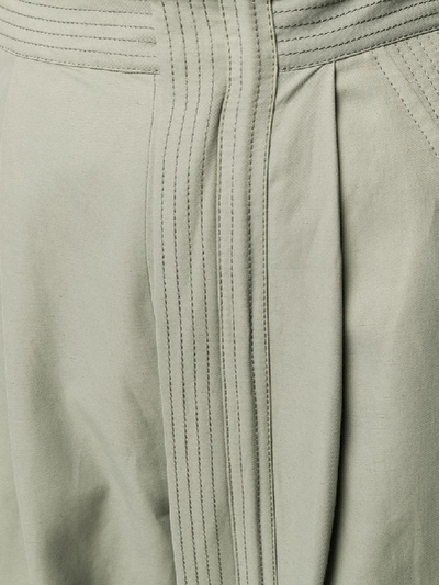 Shop Stella Mccartney High-waist Cropped Trousers In Green