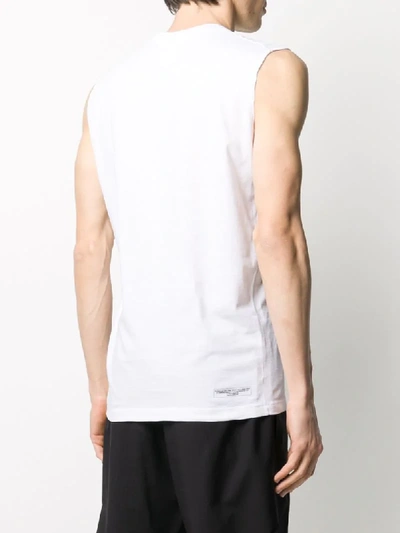 Shop Dsquared2 Bruce Lee Tank Top In White