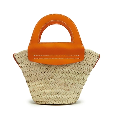 Shop Hereu Cabas Mini In Tangerine