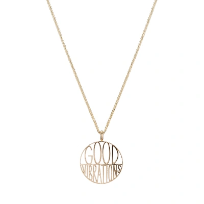 Shop Ariel Gordon Jewelry Good Vibrations Necklace In Yellow Gold