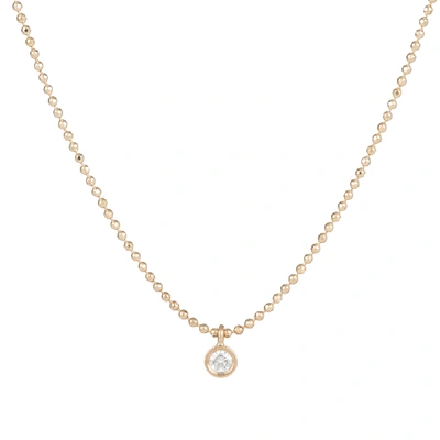 Shop Ariel Gordon Jewelry Diamond Dust Necklace In Yellow Gold/white Diamond