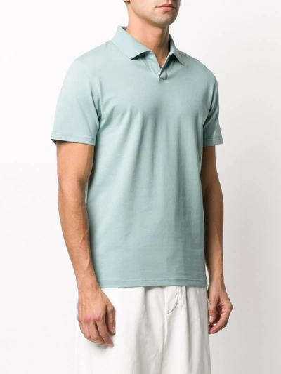 Shop Filippa K Short-sleeve Polo Shirt In Blue