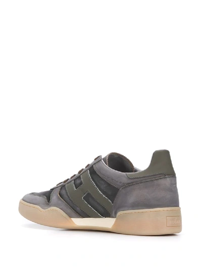 Shop Hogan H357 Low-top Sneakers In 75tu Grey