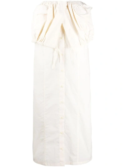 Shop Jacquemus La Jupe Cueillette Long Skirt In White