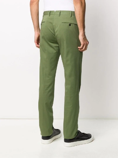 Shop Pt01 Straight-leg Trousers In Green