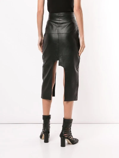 Shop Boyarovskaya Fitted Asymmetric Skirt In Black