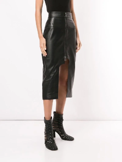 Shop Boyarovskaya Fitted Asymmetric Skirt In Black