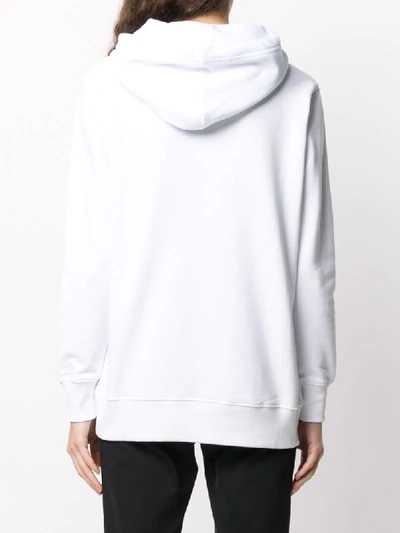 Shop Ck Calvin Klein Logo Hoodie In White