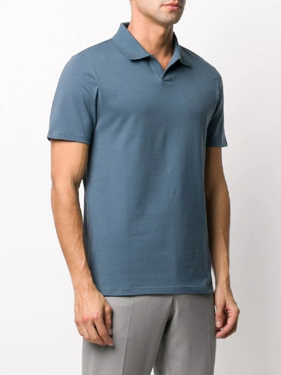 Shop Filippa K Solid-color Polo Shirt In Blue