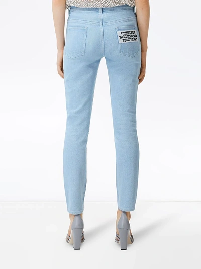 Shop Burberry Skinny Jeans In Blue