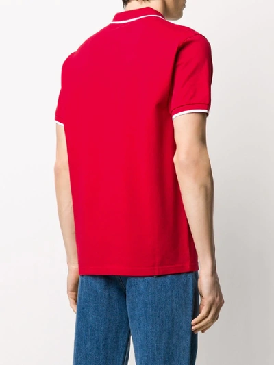 Shop Kenzo Tiger Polo Shirt In Red