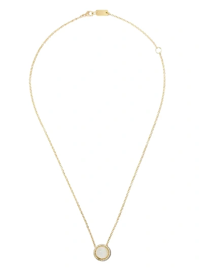 Shop Ippolita 18kt Yellow Gold And White Ceramic Short Lollipop Carnevale Crystal And Diamond Pendant Necklace