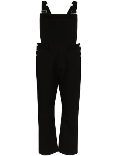 Shop Mm6 Maison Margiela Pinafore Style Jumpsuit In Black