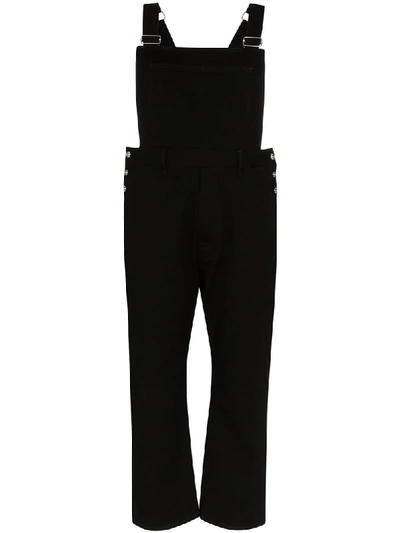 Shop Mm6 Maison Margiela Pinafore Style Jumpsuit In Black