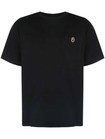 Shop Bape One Point Pocket T-shirt In Black