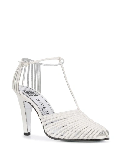 Shop Givenchy Mignon T-strap Sandals In White