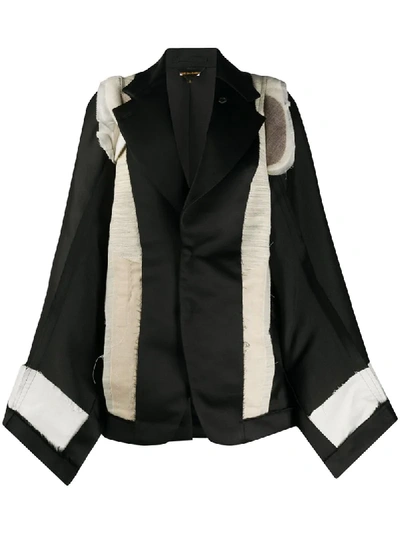 Shop Comme Des Garçons Oversized Jacket In Black