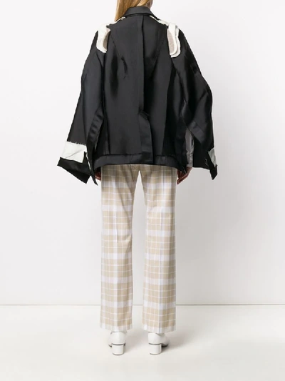 Shop Comme Des Garçons Oversized Jacket In Black