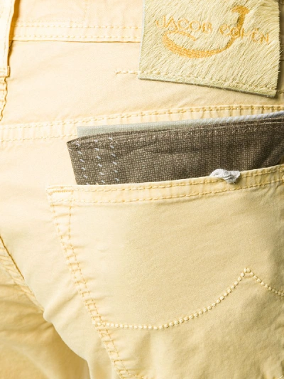 Shop Jacob Cohen Straight Fit Denim Jeans In Yellow