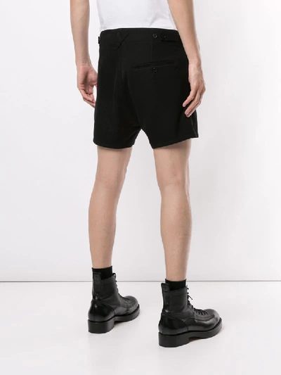 Shop Ann Demeulemeester Buttons Detail Shorts In Black