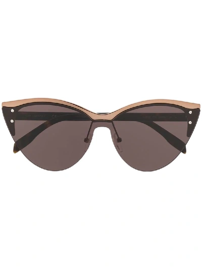 Shop Karl Lagerfeld Choupette Ikon Sunglasses In Brown