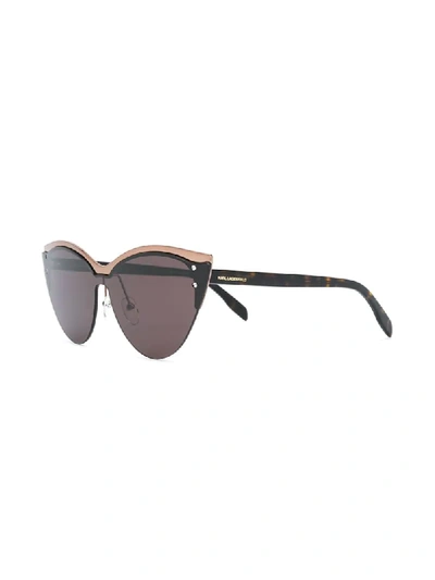 Shop Karl Lagerfeld Choupette Ikon Sunglasses In Brown